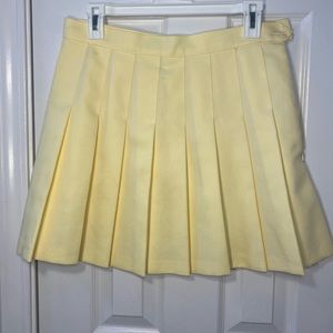 American Apparel Yellow Schoolgirl Skirt (size L)